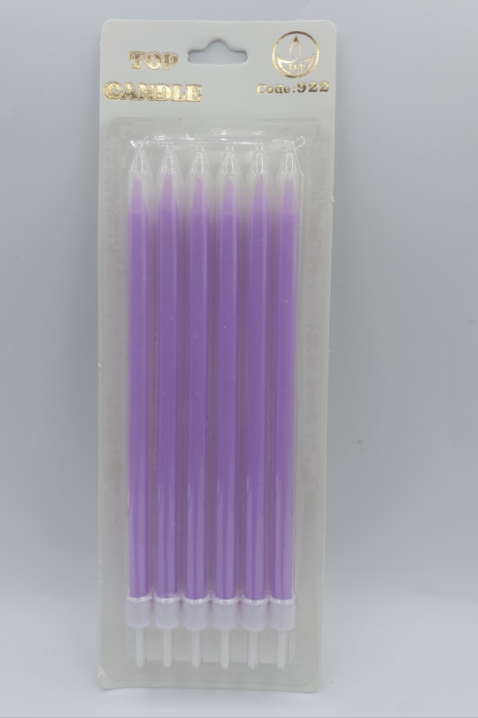 Mor Doğum Günü Mumu 6 Lı Kod: 922 